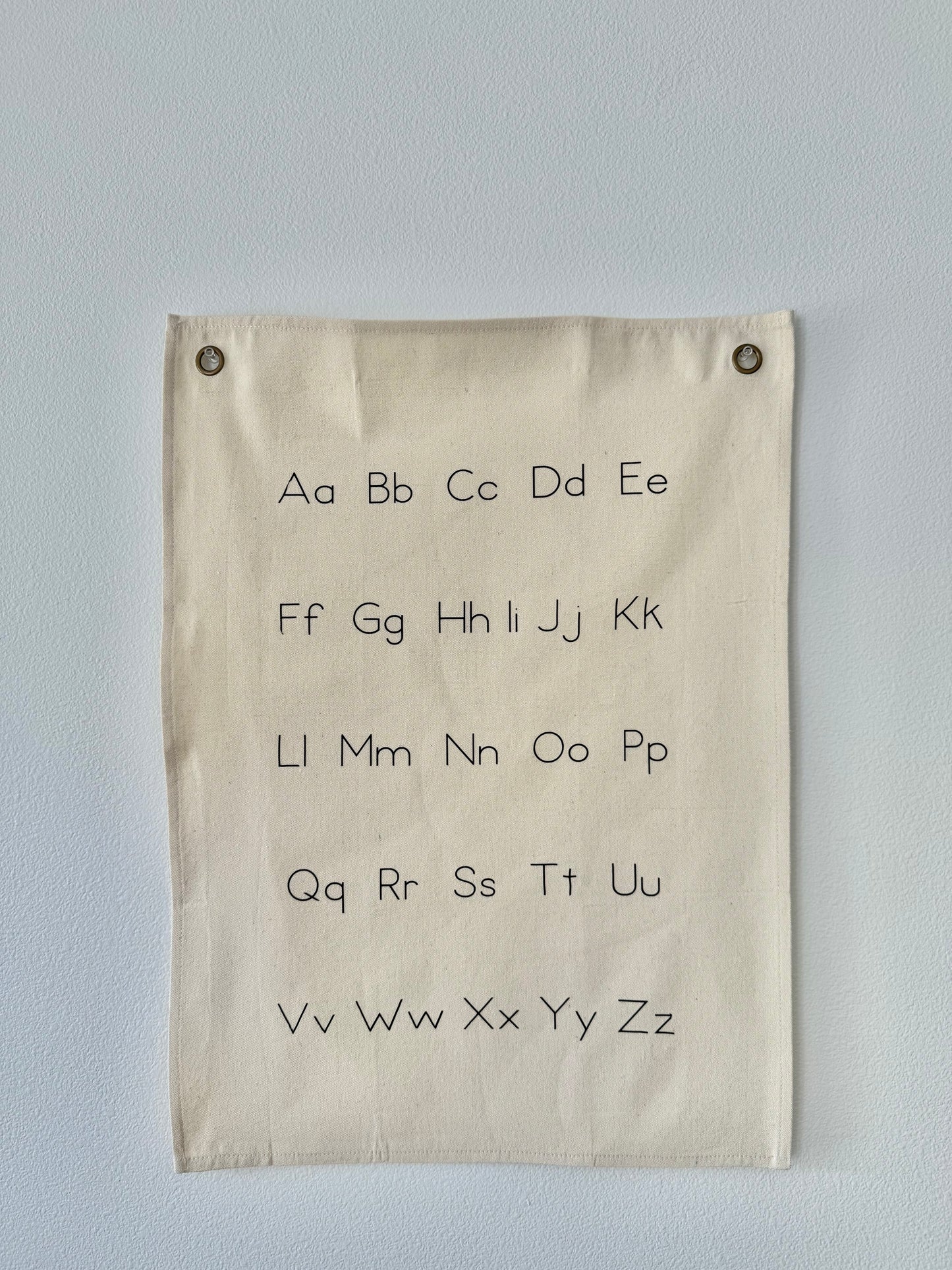 Modern English Alphabet Canvas