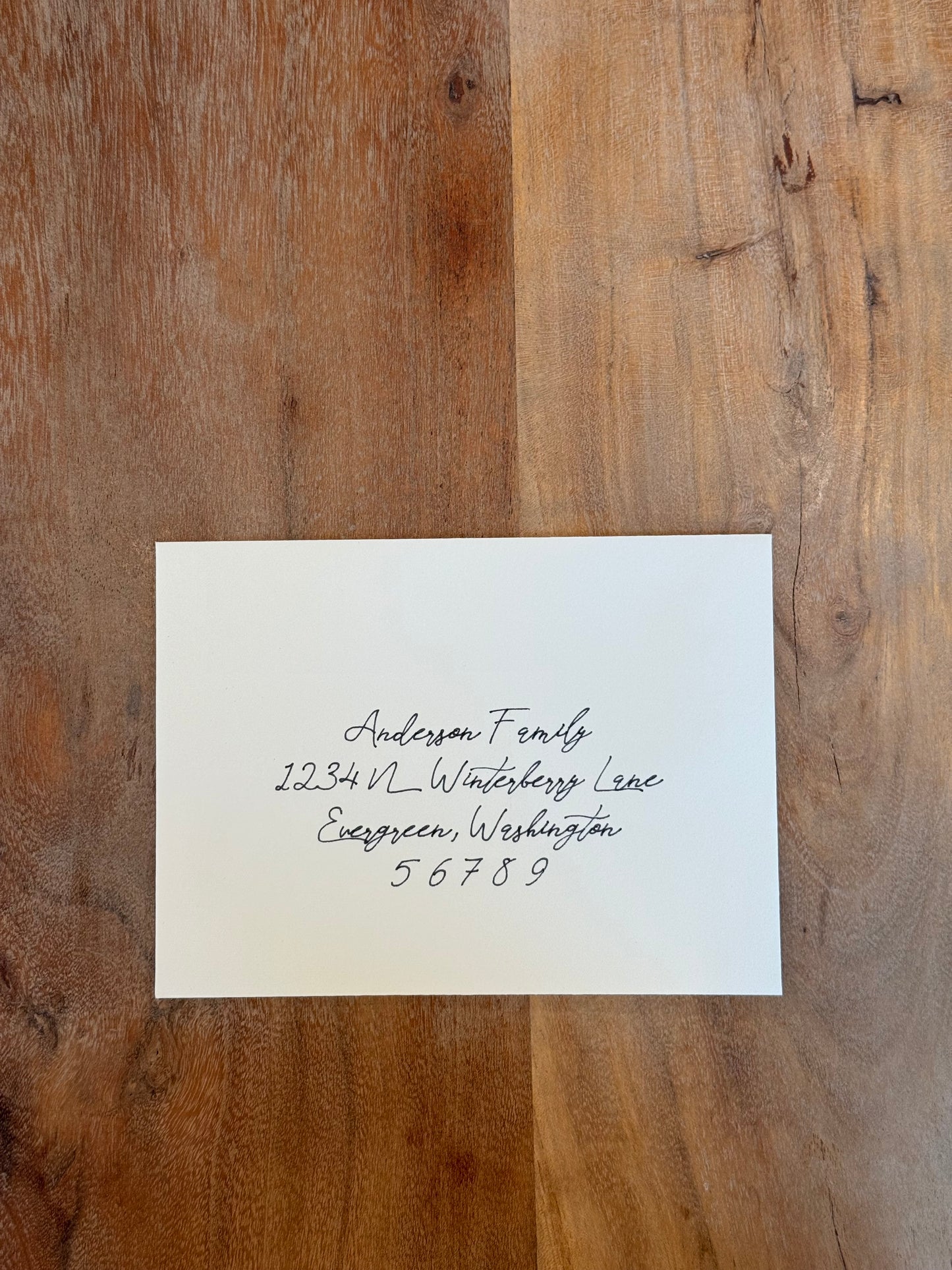 Modern Christmas Card Envelopes