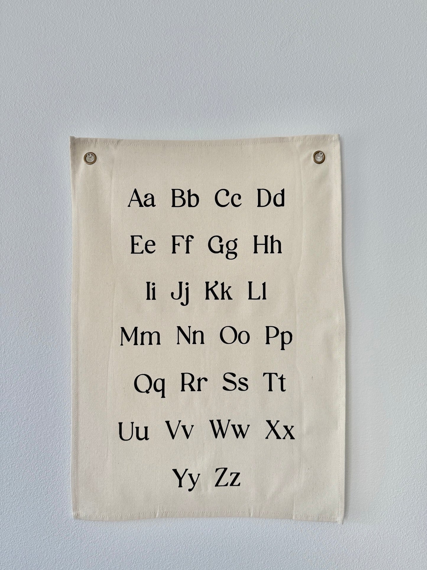 Vintage English Alphabet Canvas