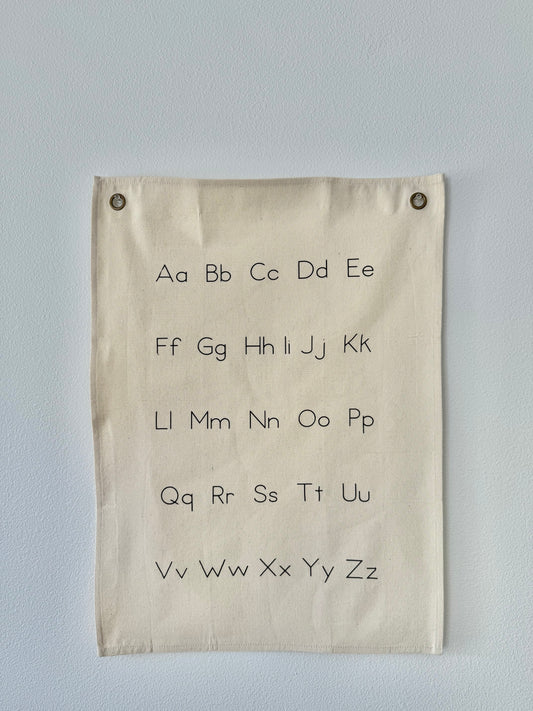 Modern English Alphabet Canvas