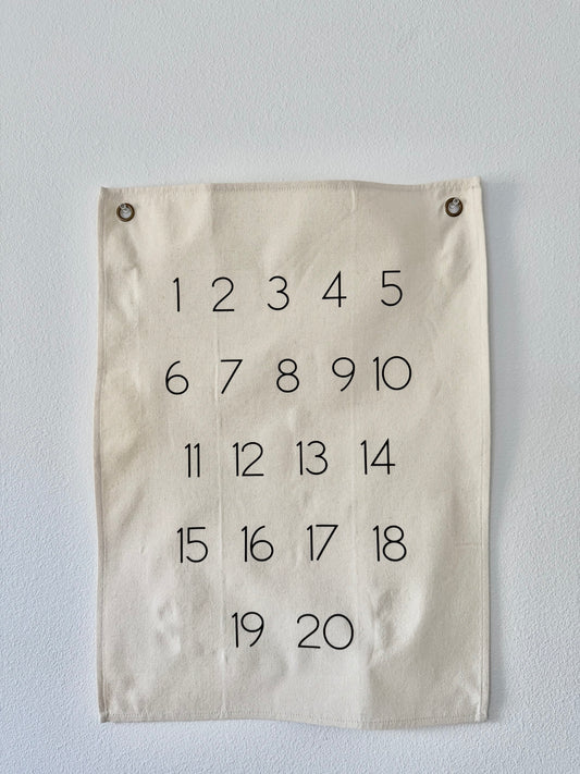 Modern Numbers Canvas