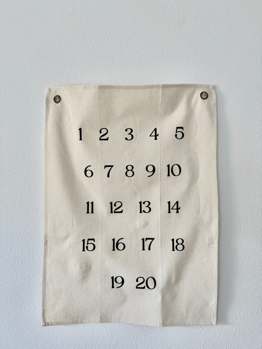 Vintage Numbers Canvas