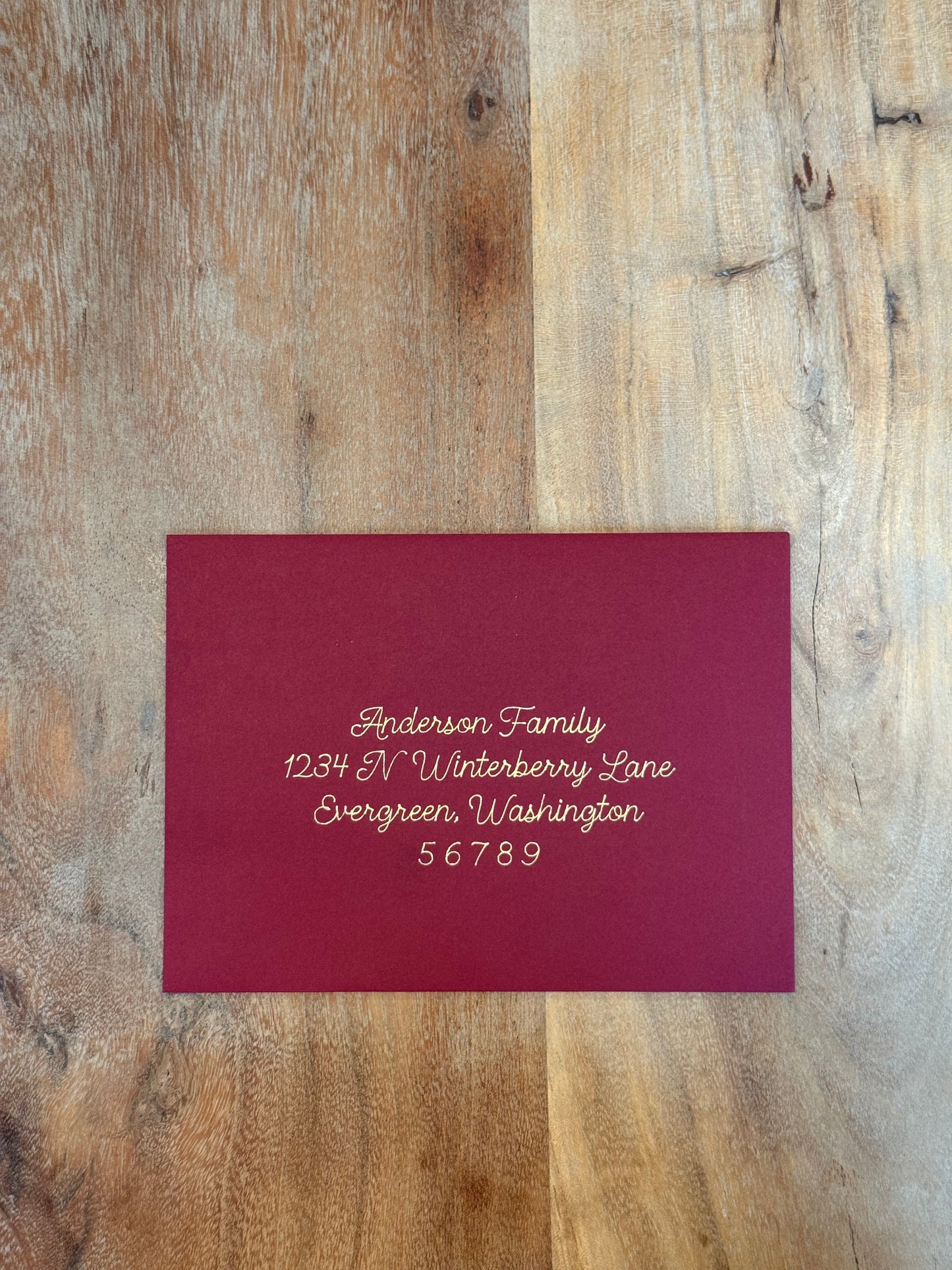 Classic Christmas Card Envelopes