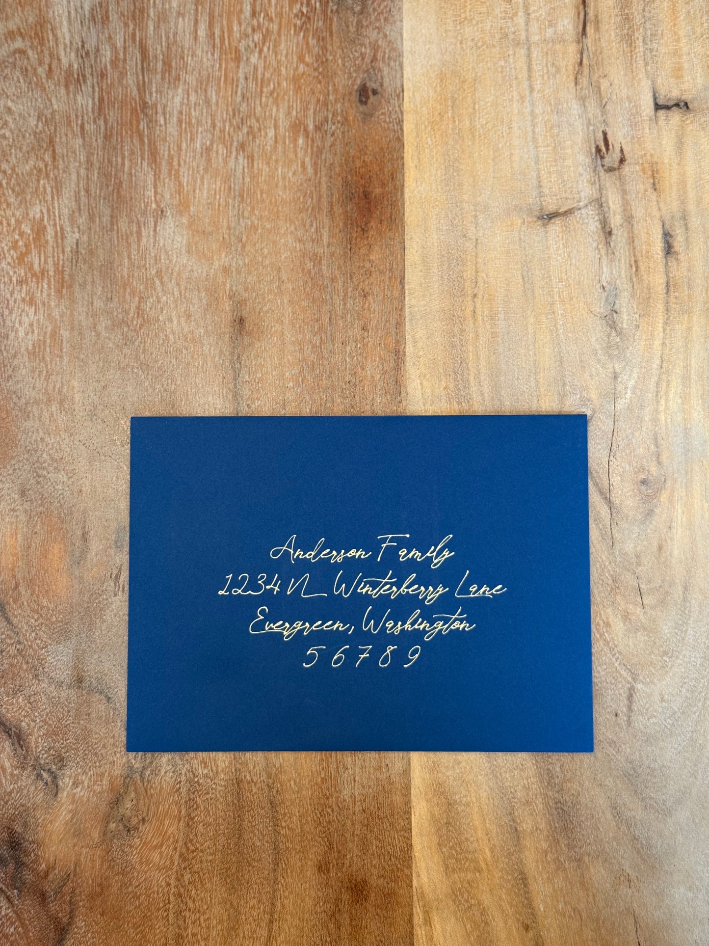 Modern Christmas Card Envelopes