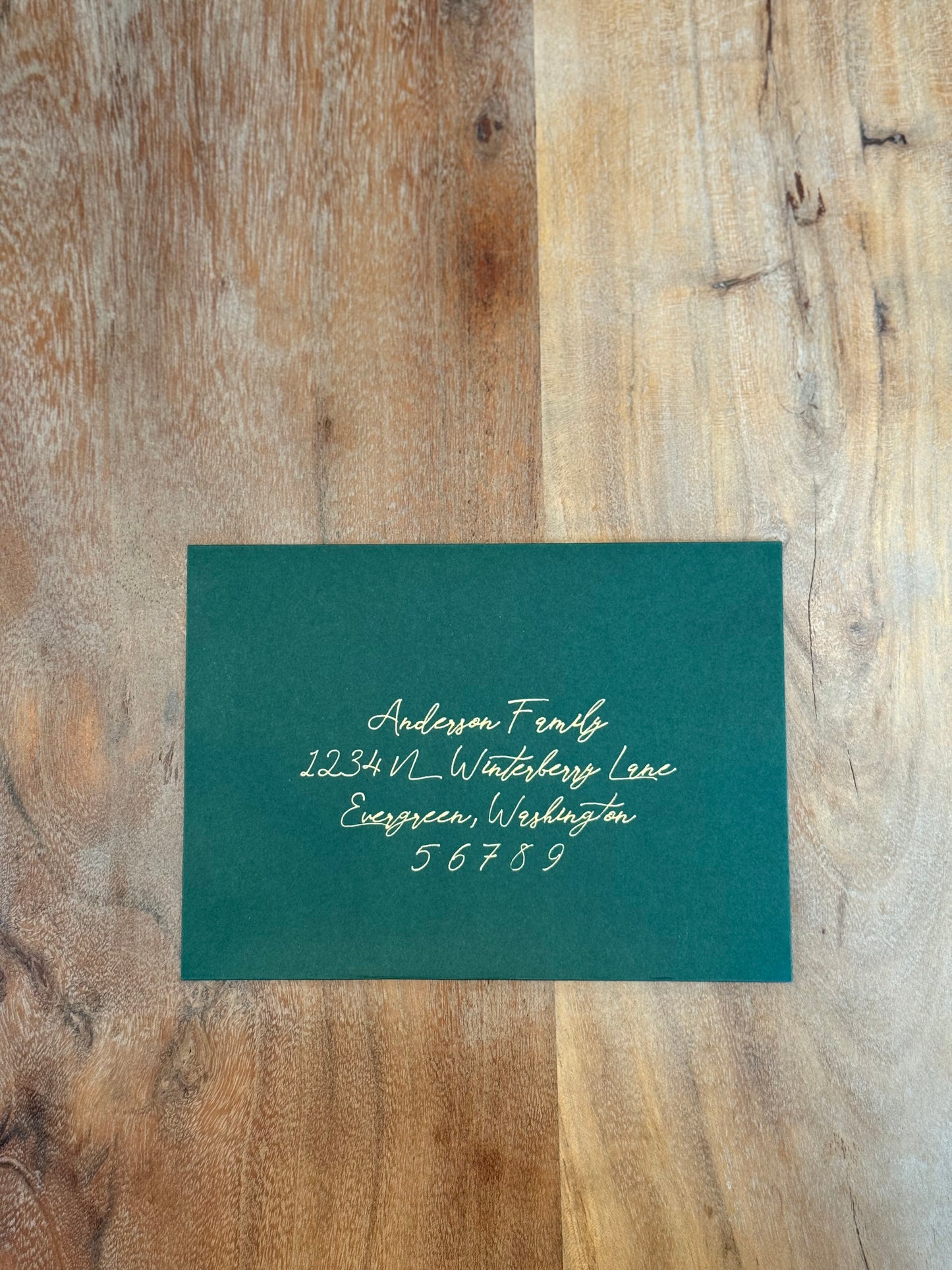 Modern Christmas Card Envelopes