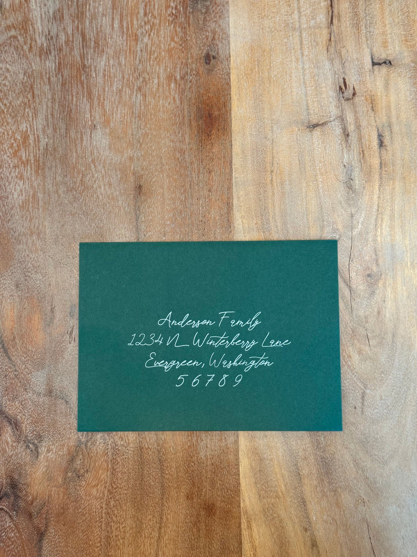 Modern Christmas Card Envelopes