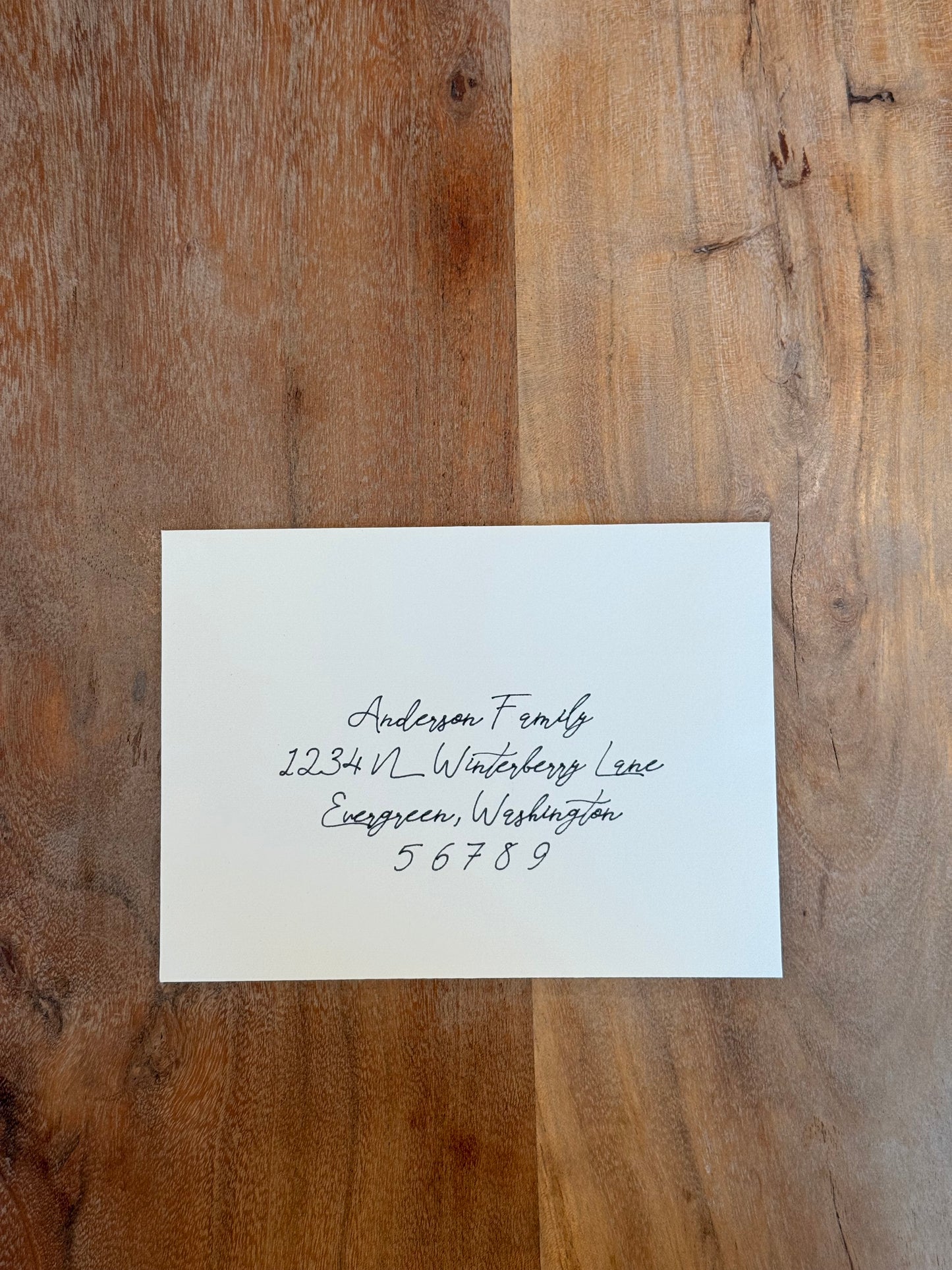 Modern Christmas Card Envelopes