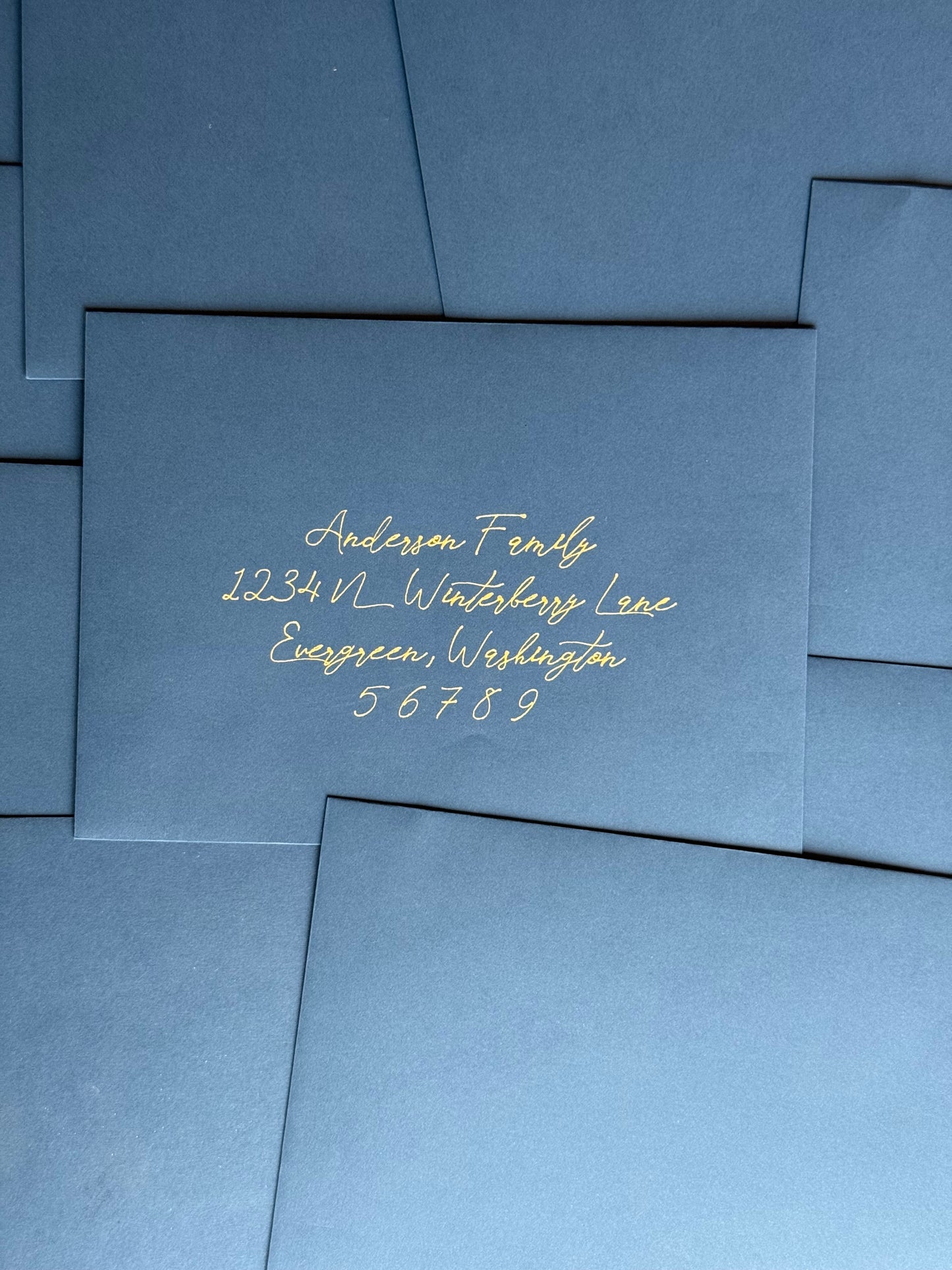 Modern Christmas Card Envelopes