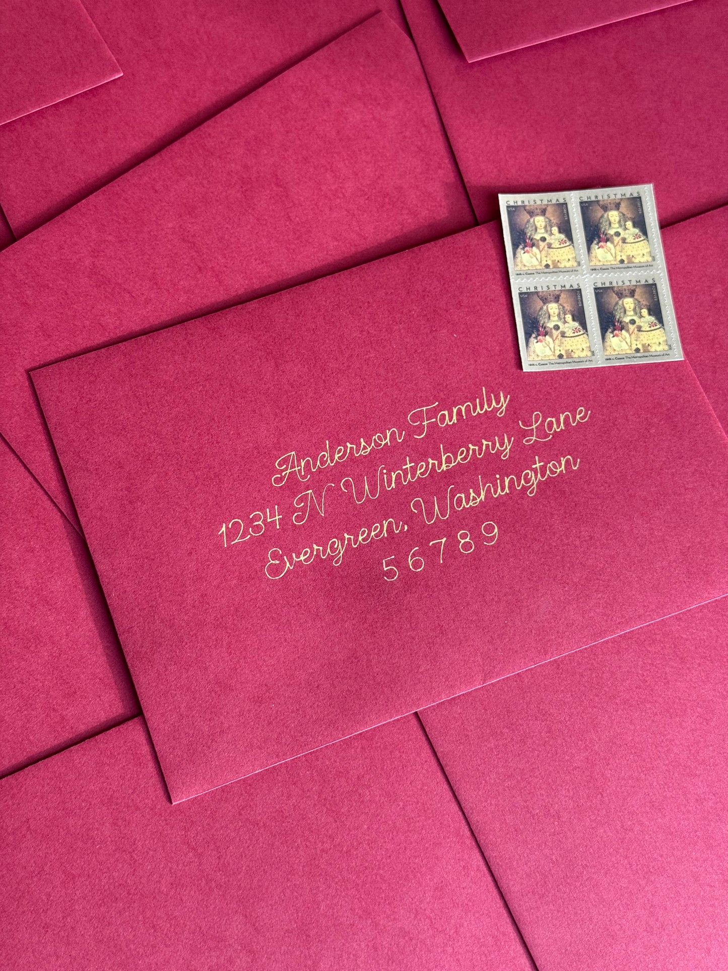 Classic Christmas Card Envelopes