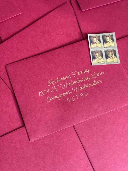 Classic Christmas Card Envelopes
